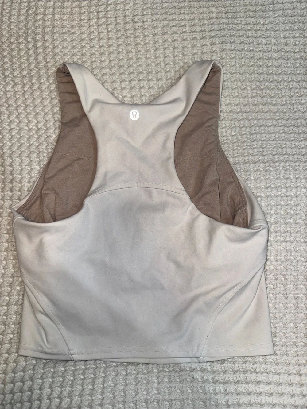 Women’s Cream High-Neck Tank Top